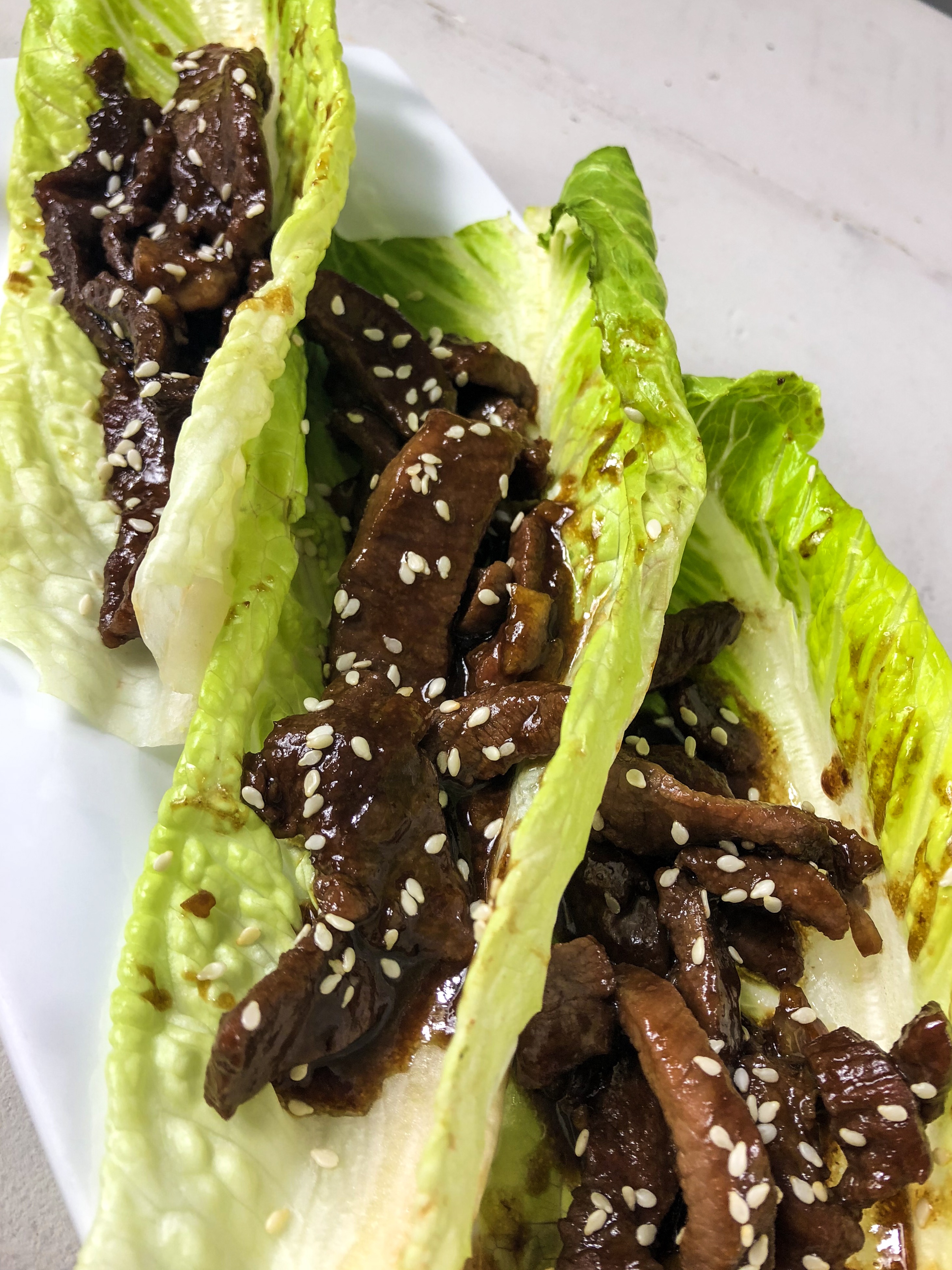 teriyaki beef, beef, lettuce wrap, 30-minute meal