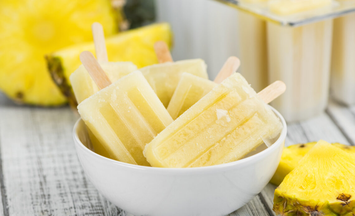 Pineapple Coconut Popsicles