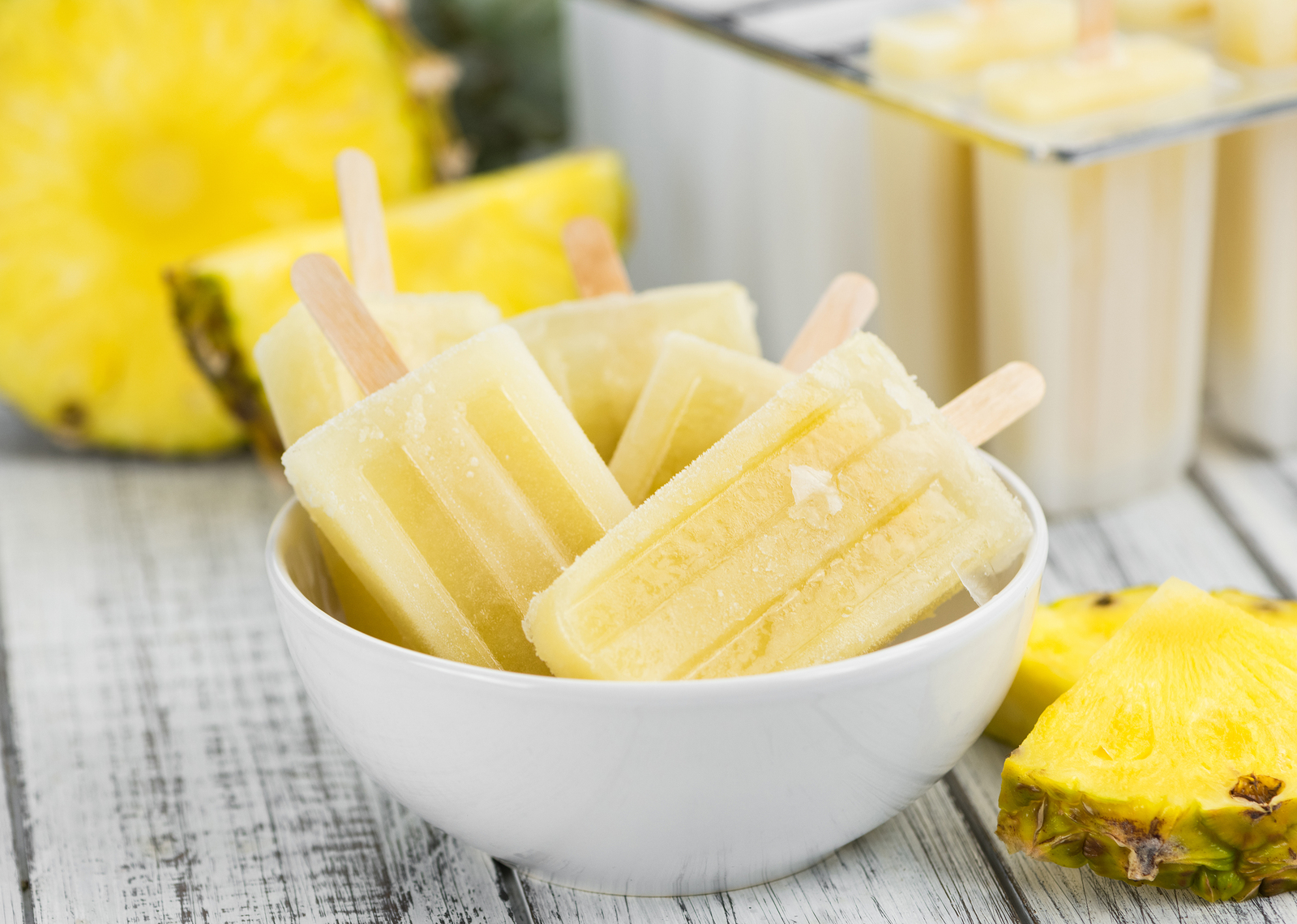 Pineapple Coconut Popsicles